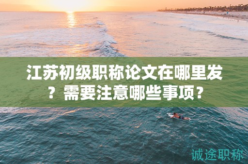 江蘇初級職稱論文在哪里發(fā)？需要注意哪些事項？