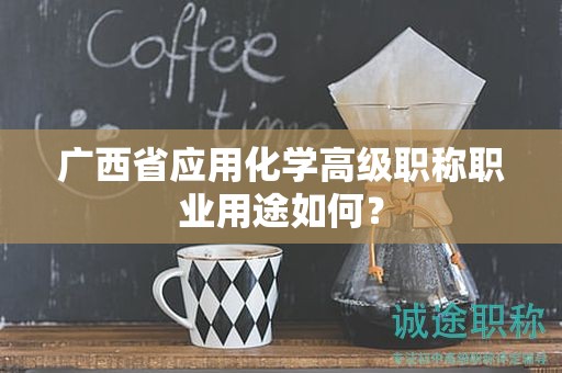 廣西省應(yīng)用化學(xué)高級(jí)職稱職業(yè)用途如何？