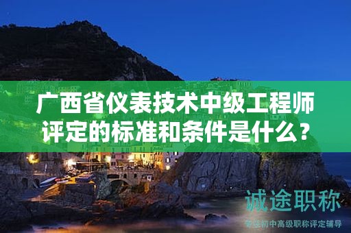 廣西省儀表技術(shù)中級工程師評定的標(biāo)準(zhǔn)和條件是什么？