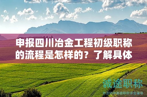 申報四川冶金工程初級職稱的流程是怎樣的？了解具體的申請步驟