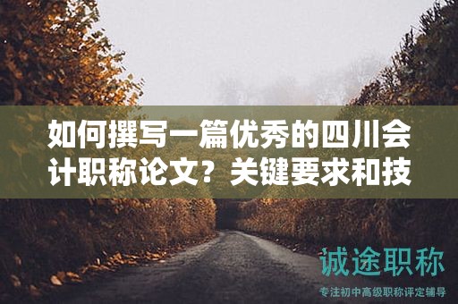 如何撰寫一篇優(yōu)秀的四川會計職稱論文？關(guān)鍵要求和技巧解析