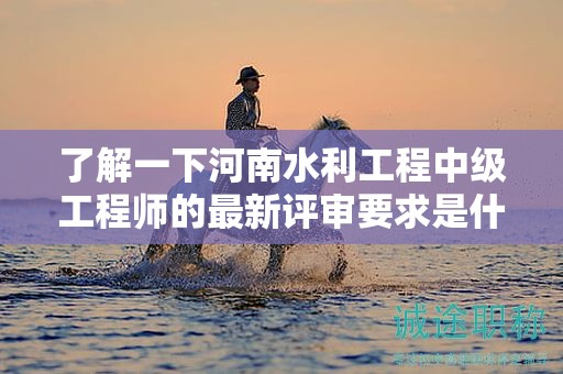 了解一下河南水利工程中級(jí)工程師的最新評(píng)審要求是什么？