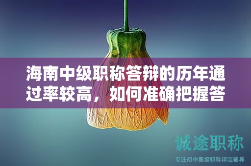 海南中級職稱答辯的歷年通過率較高，如何準(zhǔn)確把握答辯的要點(diǎn)？