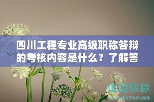 四川工程專業(yè)高級職稱答辯的考核內(nèi)容是什么？了解答辯評審標準和要求