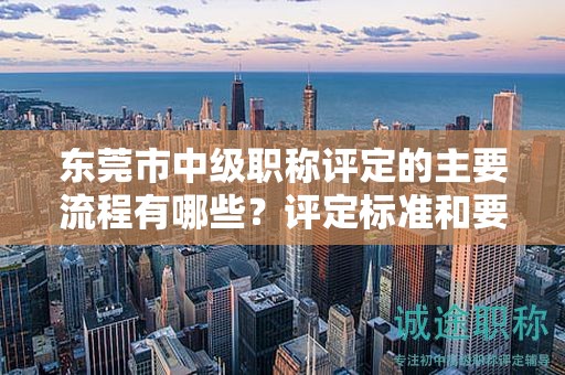 東莞市中級職稱評定的主要流程有哪些？評定標準和要求是什么？
