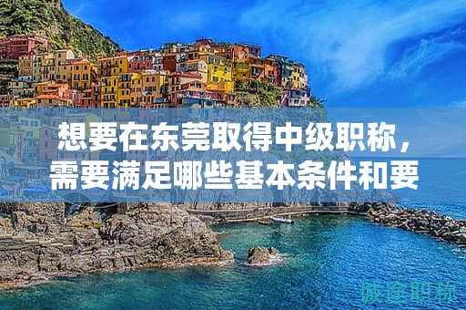 想要在東莞取得中級職稱，需要滿足哪些基本條件和要求？有哪些途徑？