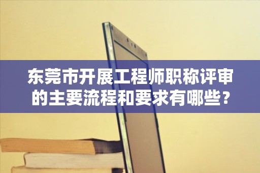 東莞市開展工程師職稱評審的主要流程和要求有哪些？