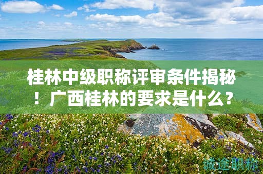 桂林中級職稱評審條件揭秘！廣西桂林的要求是什么？