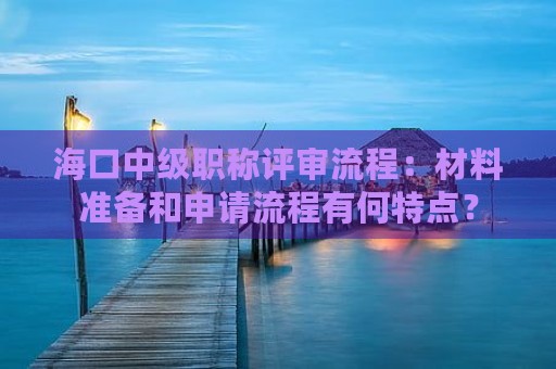 ?？谥屑壜毞Q評審流程：材料準備和申請流程有何特點？