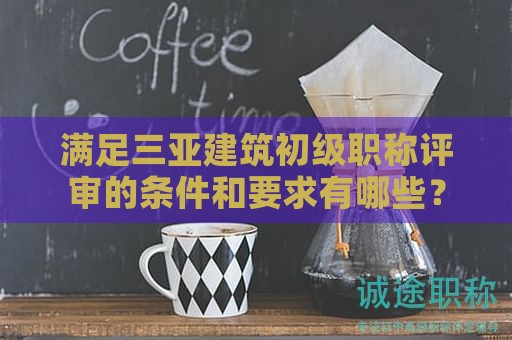 滿(mǎn)足三亞建筑初級(jí)職稱(chēng)評(píng)審的條件和要求有哪些？