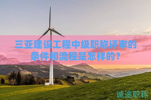 三亞建設(shè)工程中級職稱評審的條件和流程是怎樣的？