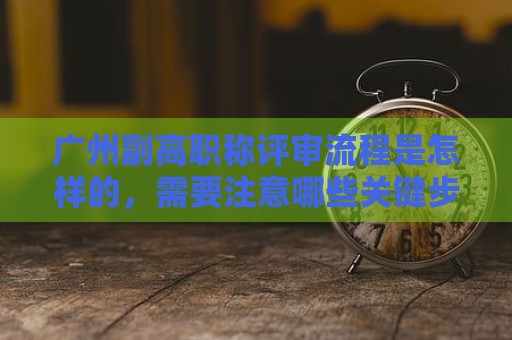 廣州副高職稱評(píng)審流程是怎樣的，需要注意哪些關(guān)鍵步驟？