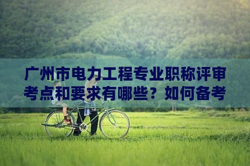 廣州市電力工程專業(yè)職稱評(píng)審考點(diǎn)和要求有哪些？如何備考？