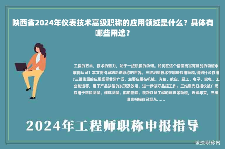 陜西省2024年儀表技術(shù)高級職稱的應(yīng)用領(lǐng)域是什么？具體有哪些用途？