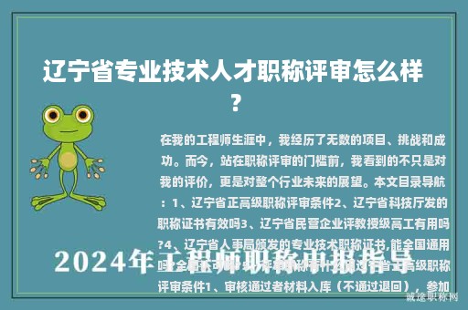 遼寧省專業(yè)技術(shù)人才職稱評審怎么樣？評審職稱有什么用？
