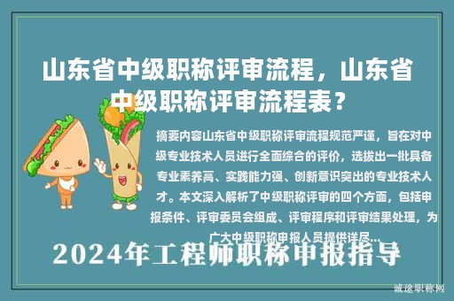 山東省中級職稱評審流程，山東省中級職稱評審流程表？