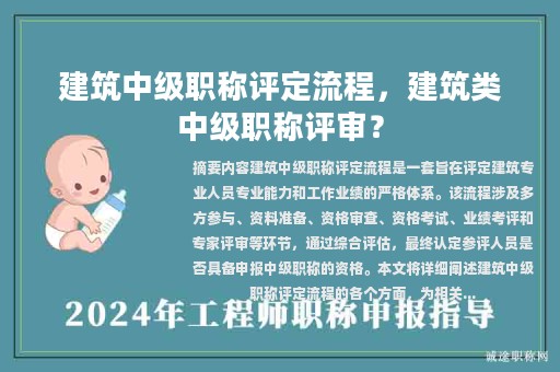 建筑中級(jí)職稱評(píng)定流程，建筑類中級(jí)職稱評(píng)審？