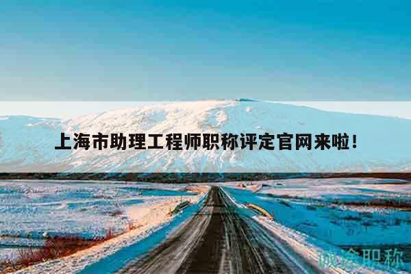 上海市助理工程師職稱評(píng)定官網(wǎng)來(lái)啦！