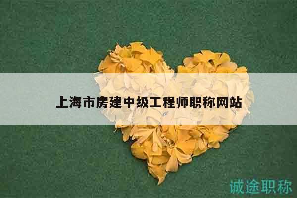 上海市房建中級工程師職稱網(wǎng)站