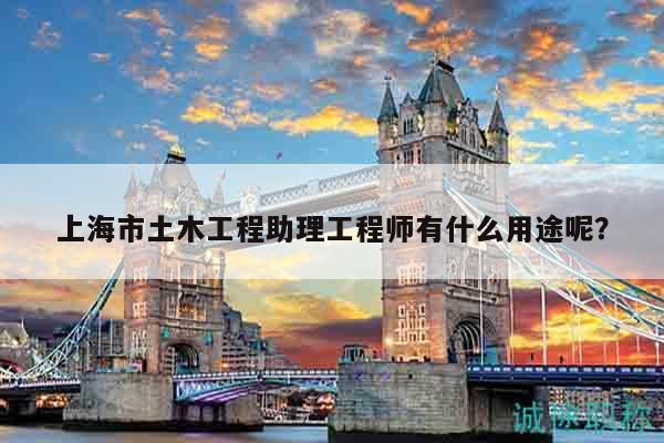 上海市土木工程助理工程師有什么用途呢？