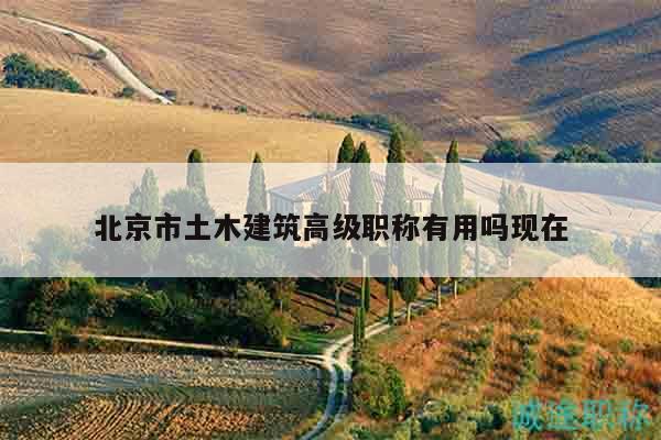 北京市土木建筑高級(jí)職稱有用嗎現(xiàn)在