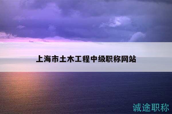 上海市土木工程中級職稱網(wǎng)站