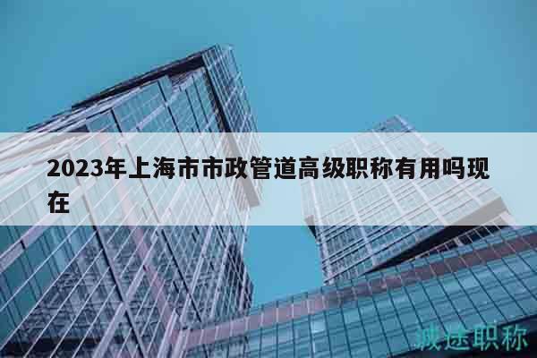 2023年上海市市政管道高級職稱有用嗎現(xiàn)在