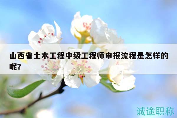 山西省土木工程中級工程師申報(bào)流程是怎樣的呢？