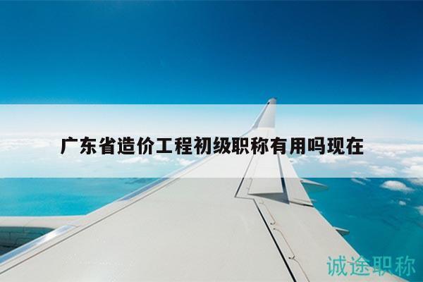 廣東省造價(jià)工程初級職稱有用嗎現(xiàn)在