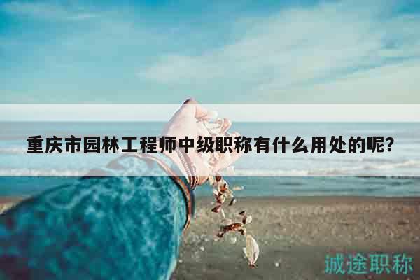 重慶市園林工程師中級職稱有什么用處的呢？