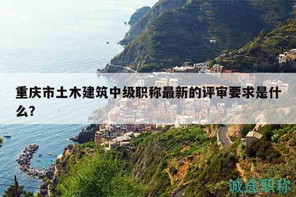 重慶市土木建筑中級職稱最新的評審要求是什么？