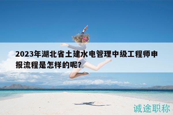 2023年湖北省土建水電管理中級工程師申報流程是怎樣的呢？
