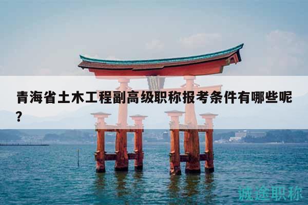 青海省土木工程副高級職稱報考條件有哪些呢？