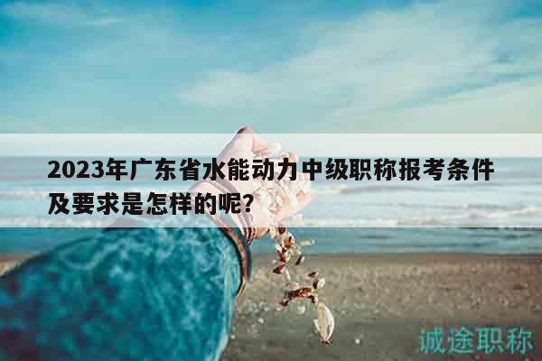 2023年廣東省水能動(dòng)力中級職稱報(bào)考條件及要求是怎樣的呢？