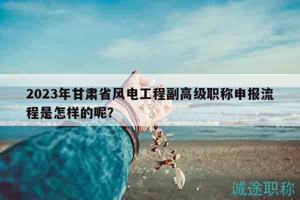 2023年甘肅省風(fēng)電工程副高級職稱申報流程是怎樣的呢？