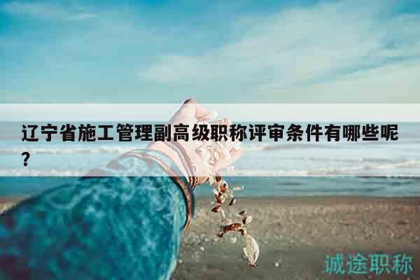 遼寧省施工管理副高級(jí)職稱評(píng)審條件有哪些呢？