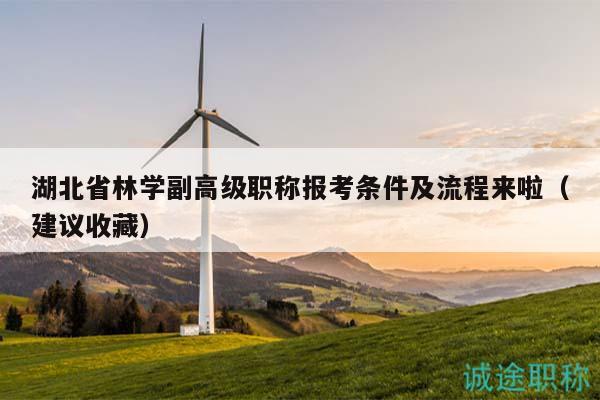 湖北省林學(xué)副高級(jí)職稱(chēng)報(bào)考條件及流程來(lái)啦（建議收藏）