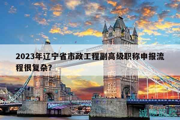 2023年遼寧省市政工程副高級職稱申報流程很復(fù)雜？