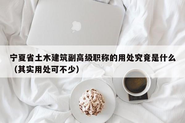 寧夏省土木建筑副高級(jí)職稱的用處究竟是什么（其實(shí)用處可不少）