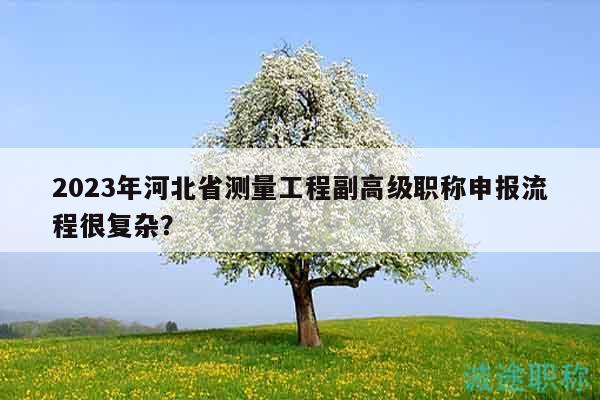 2023年河北省測量工程副高級職稱申報流程很復(fù)雜？