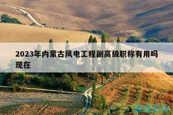2023年內(nèi)蒙古風(fēng)電工程副高級(jí)職稱有用嗎現(xiàn)在