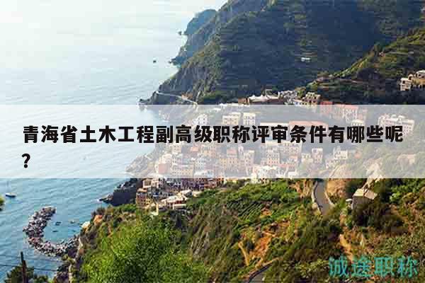 青海省土木工程副高級(jí)職稱(chēng)評(píng)審條件有哪些呢？