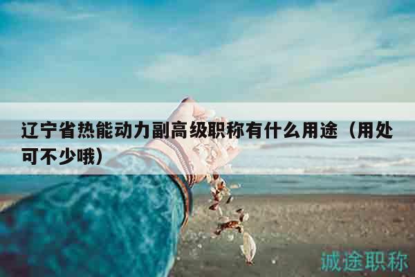 遼寧省熱能動(dòng)力副高級(jí)職稱有什么用途（用處可不少哦）