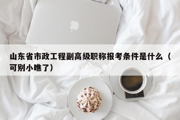 山東省市政工程副高級(jí)職稱報(bào)考條件是什么（可別小瞧了）