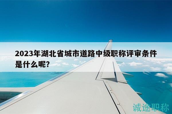 2023年湖北省城市道路中級(jí)職稱評(píng)審條件是什么呢？