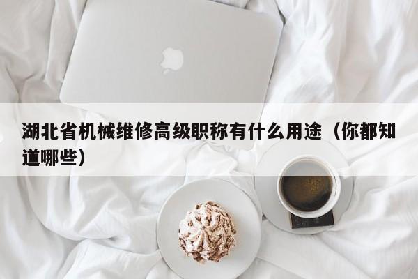 湖北省機械維修高級職稱有什么用途（你都知道哪些）