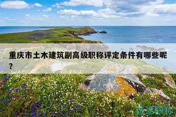 重慶市土木建筑副高級職稱評定條件有哪些呢？