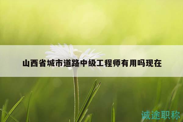 山西省城市道路中級(jí)工程師有用嗎現(xiàn)在