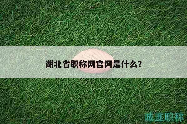 湖北省職稱網(wǎng)官網(wǎng)是什么？