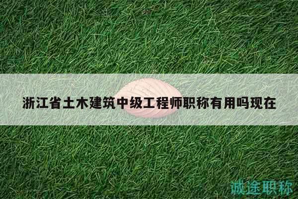 浙江省土木建筑中級(jí)工程師職稱有用嗎現(xiàn)在